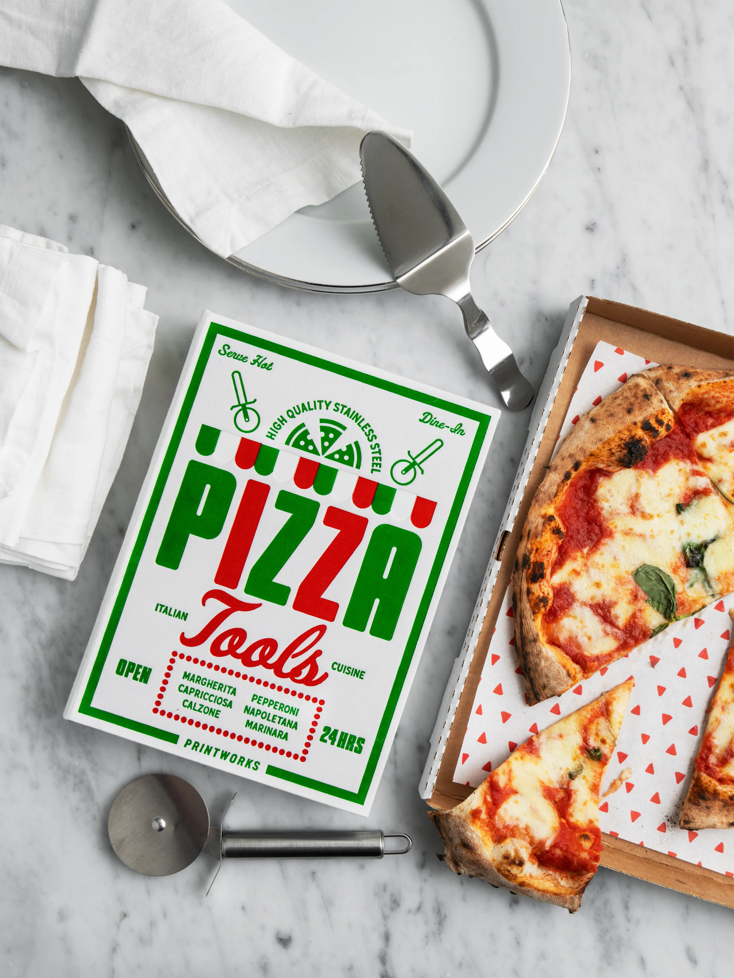 Zestaw do pizzy PIZZA TOOLS biały - Image 2
