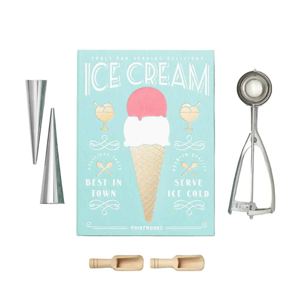 Zestaw do serwowania lodów ICE CREAM TOOLS miętowy