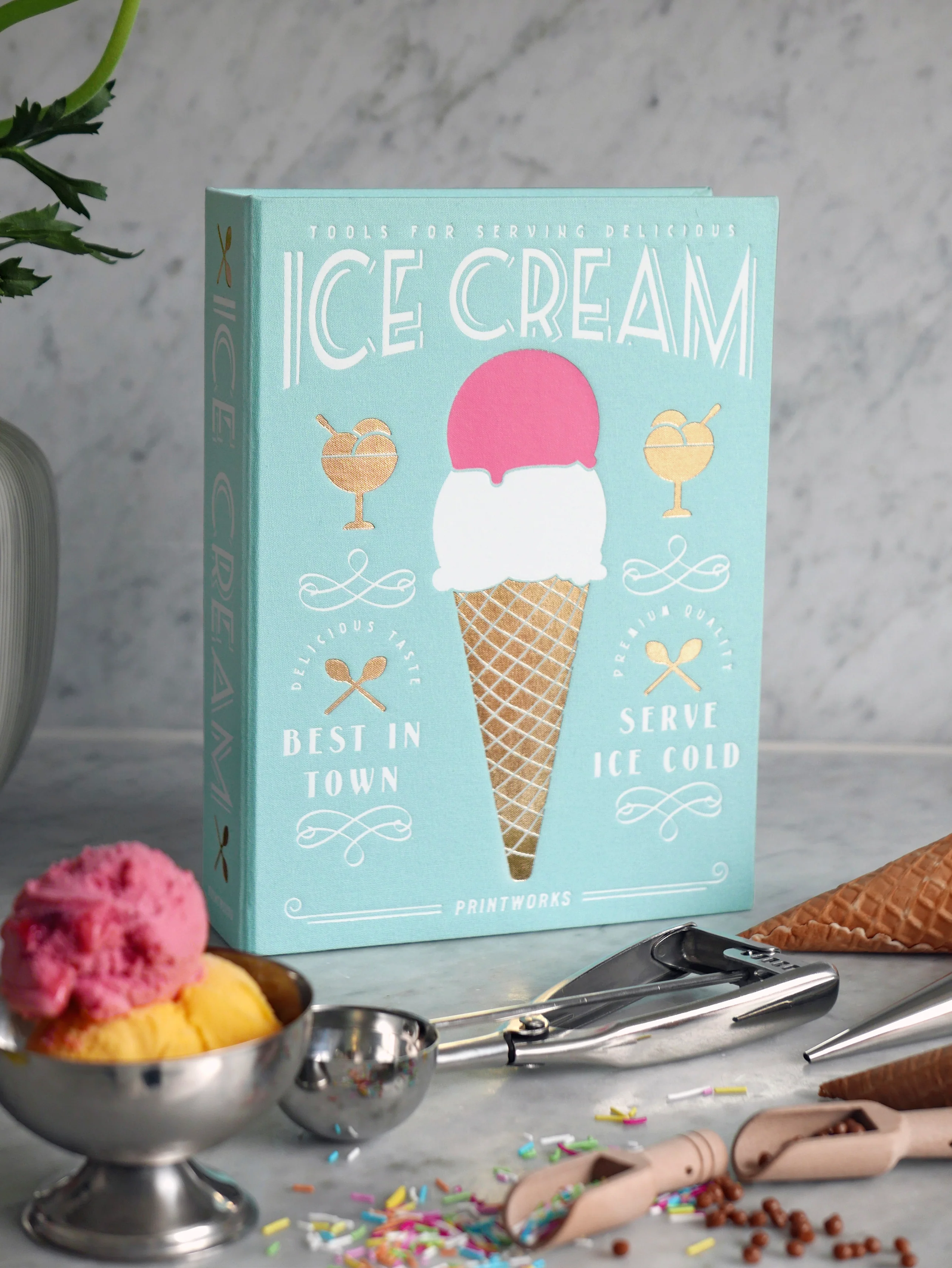 Zestaw do serwowania lodów ICE CREAM TOOLS miętowy - Image 2