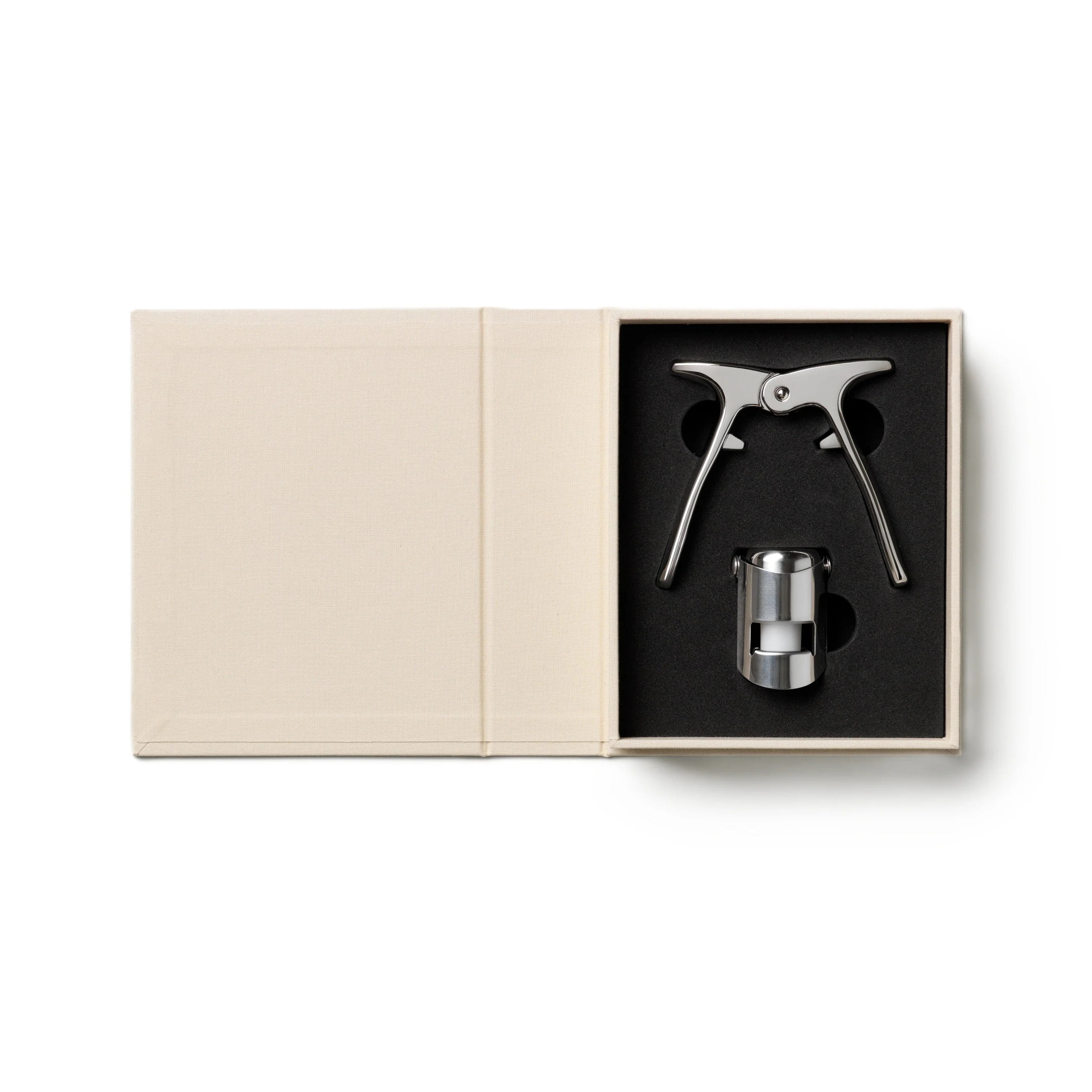 Zestaw do szampana CHAMPAGNE TOOLS beżowy - Image 3