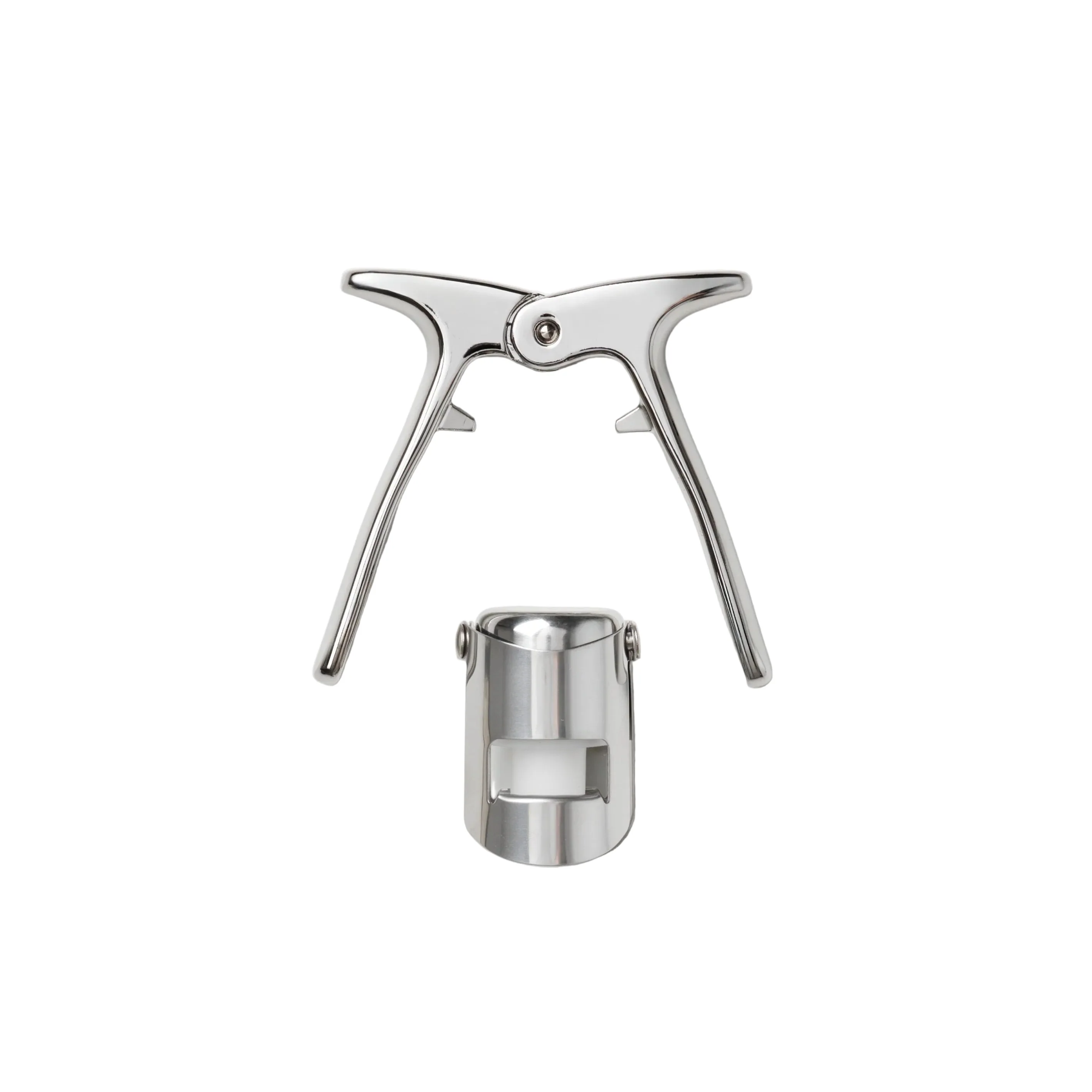 Zestaw do szampana CHAMPAGNE TOOLS beżowy - Image 4