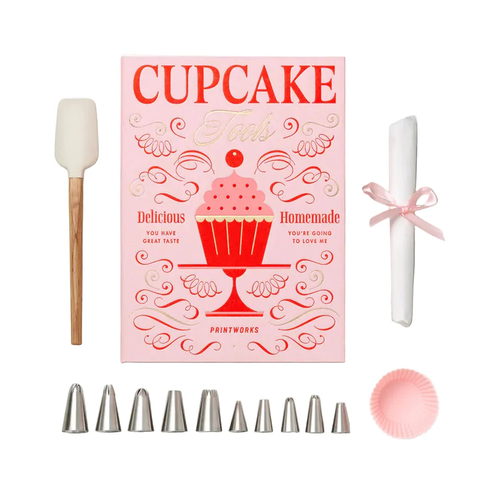 Zestaw do wypieku babeczek CUPCAKE TOOLS różowy