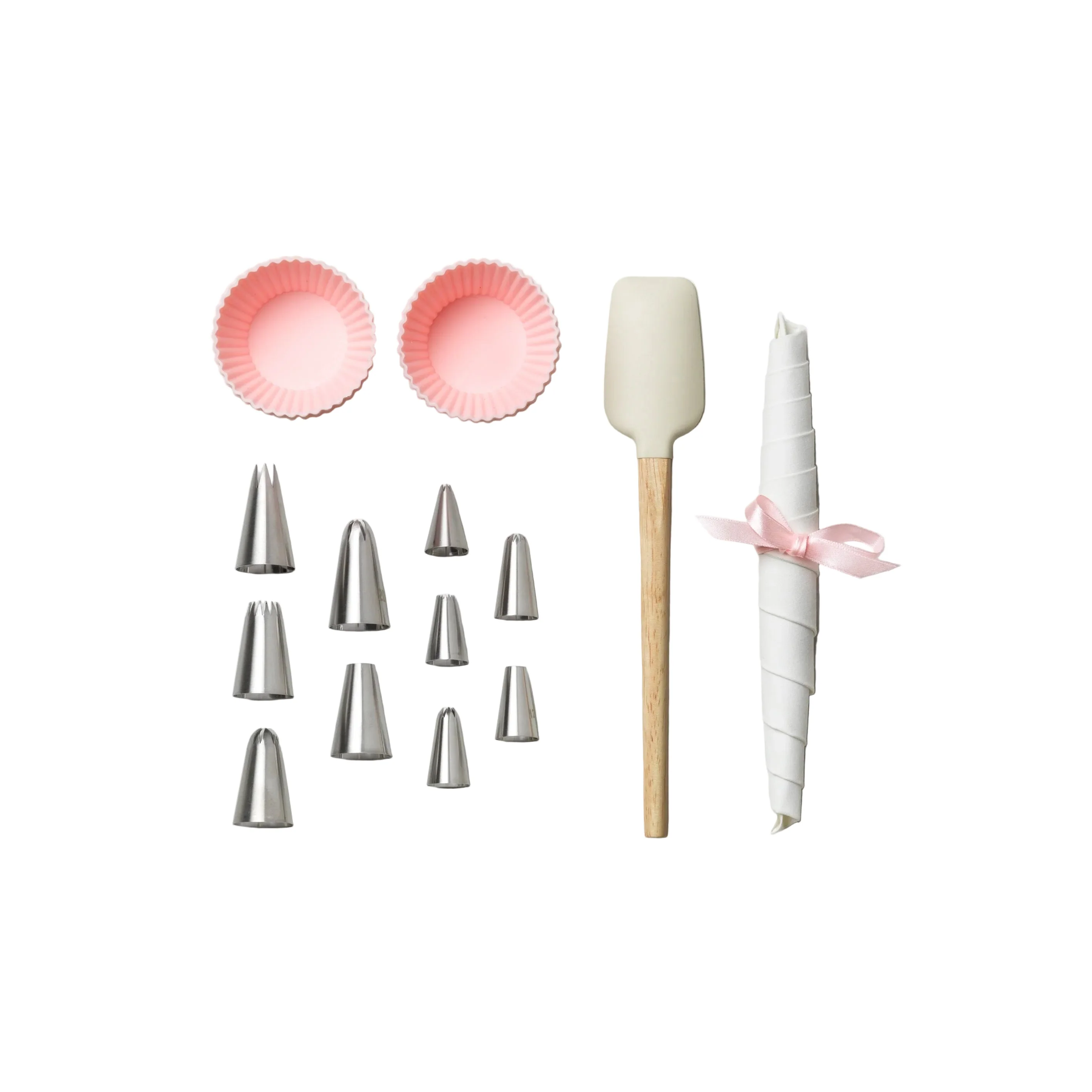 Zestaw do wypieku babeczek CUPCAKE TOOLS różowy - Image 4