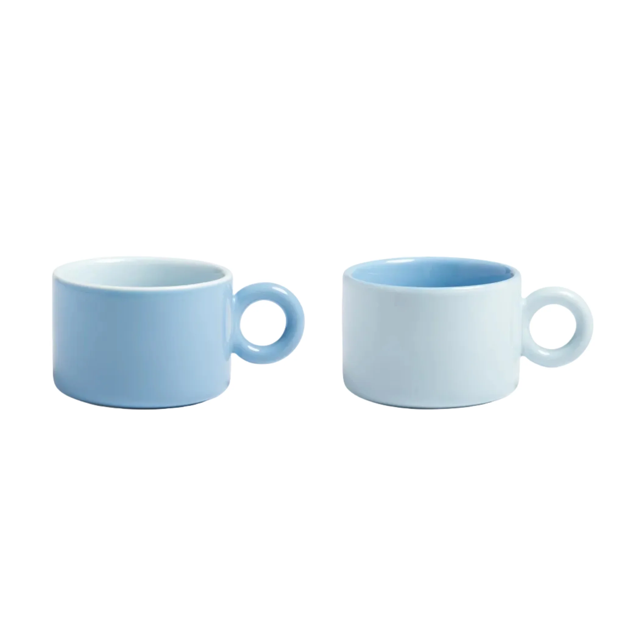 Zestaw filiżanek CHIQUITO niebieska porcelana