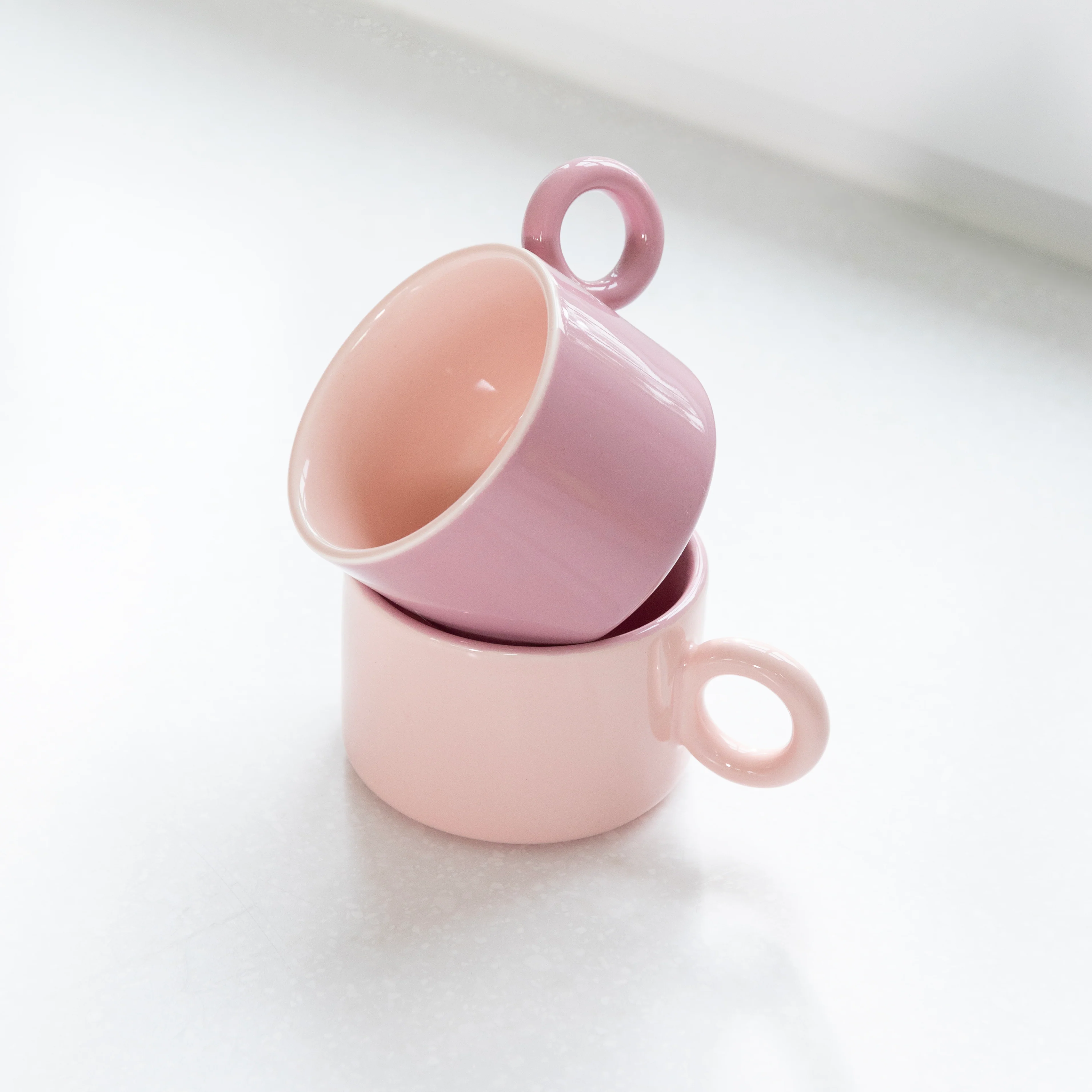 Zestaw filiżanek CHIQUITO różowa porcelana - Image 3
