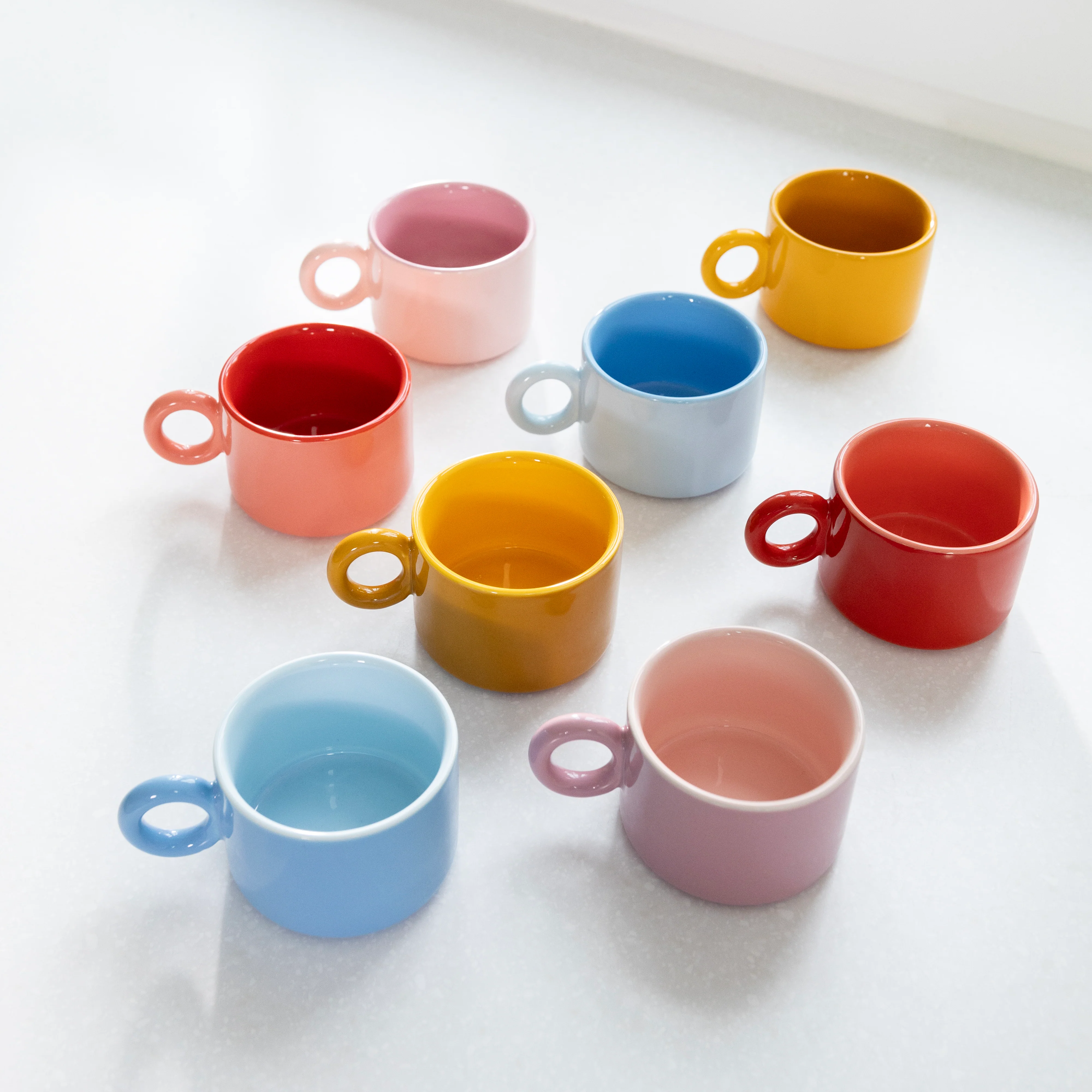 Zestaw filiżanek CHIQUITO żółta porcelana - Image 4