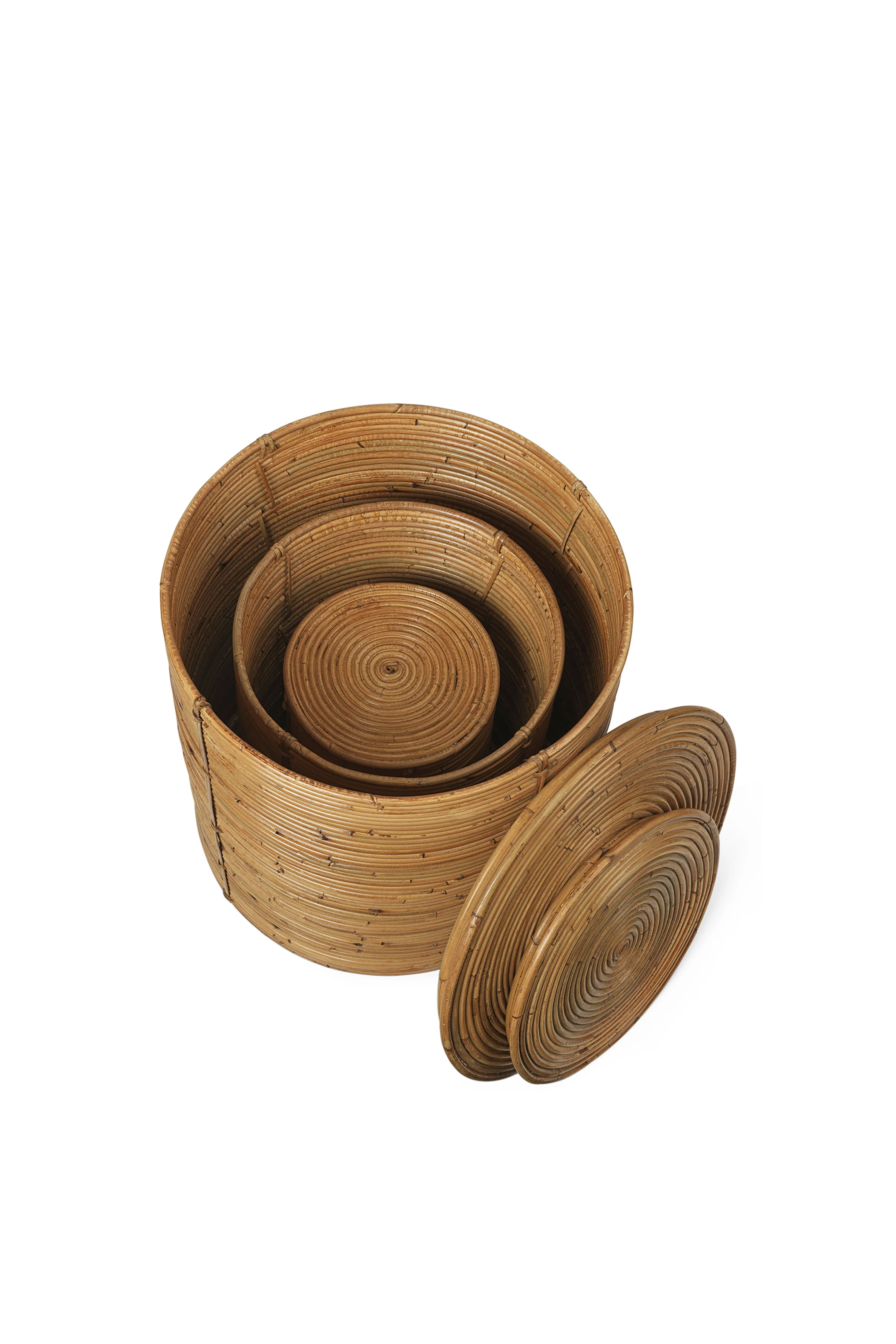 Zestaw koszy COLUMN STORAGE rattan - Image 3