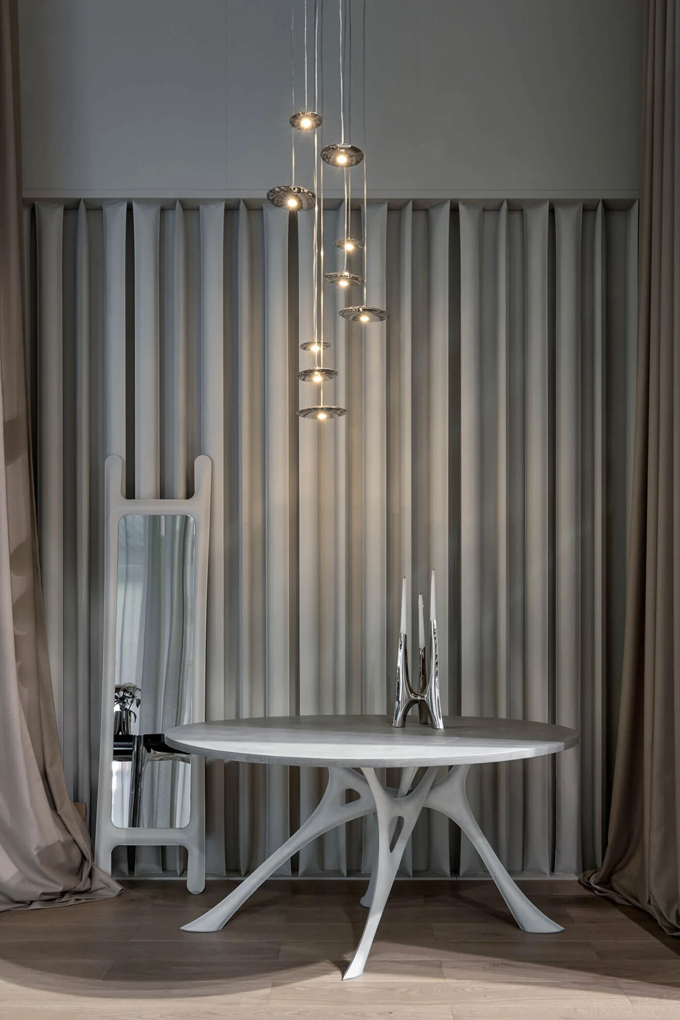 Zestaw lamp wiszących LAMPIN inox - Image 8