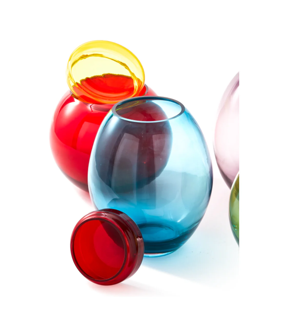 Zestaw słoików BLOATED CAPS AND JARS kolorowe szkło - Image 10