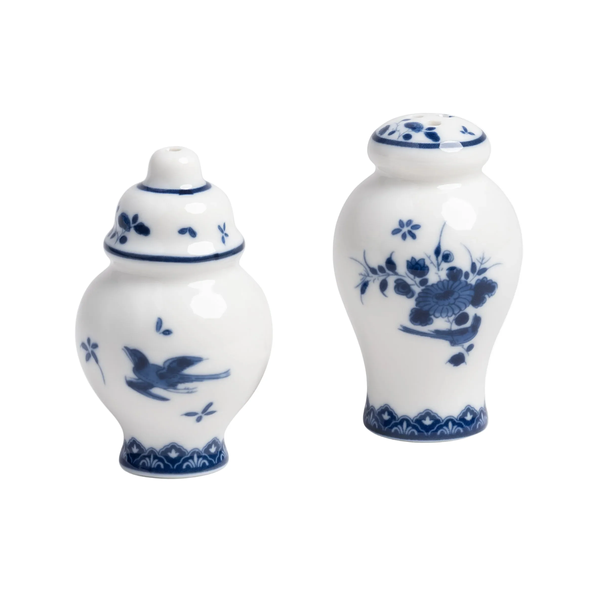 Solniczka i pieprzniczka DELFTWARE biały z niebieskim
