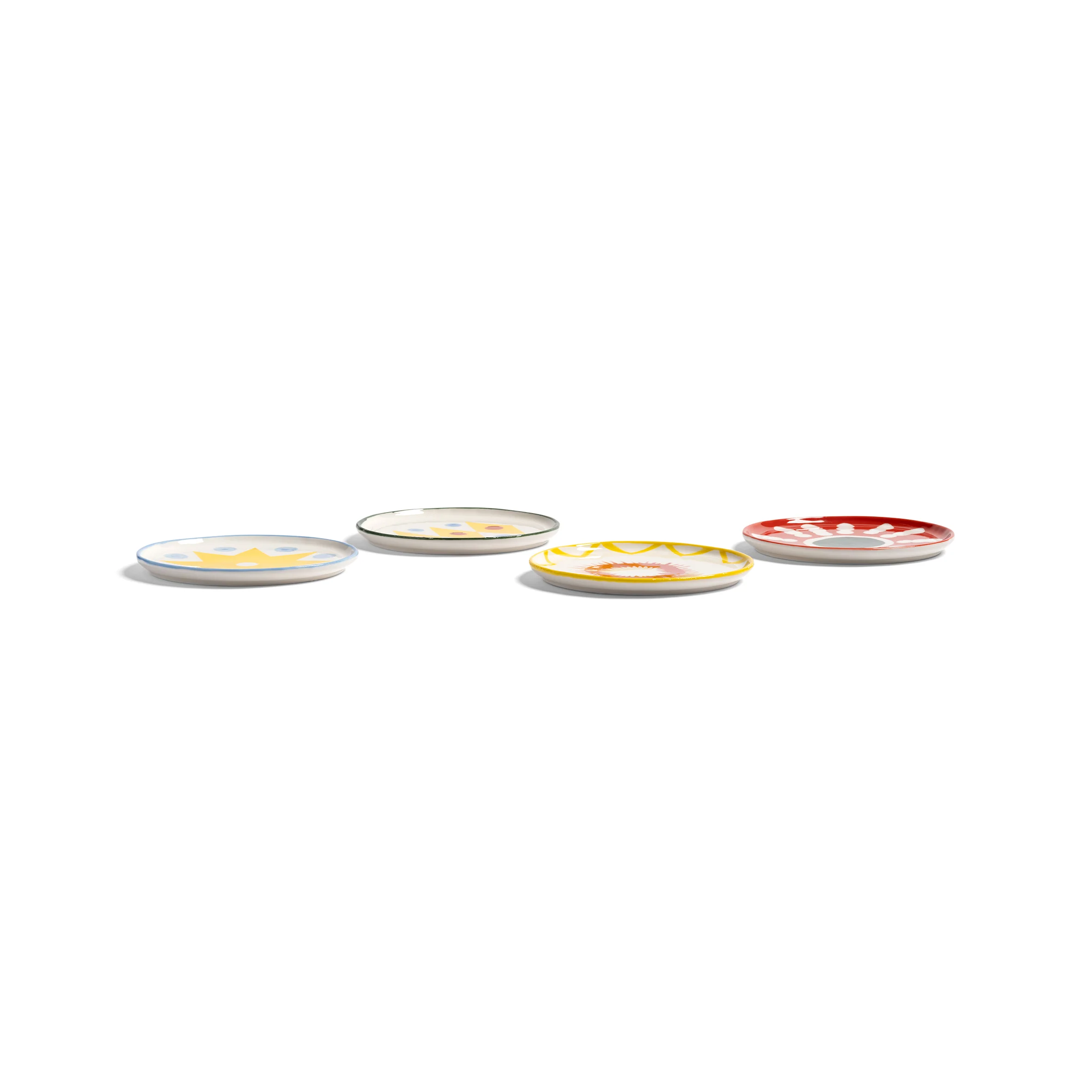 Zestaw talerzy deserowych FESTIVO kolorowa porcelana - Image 3