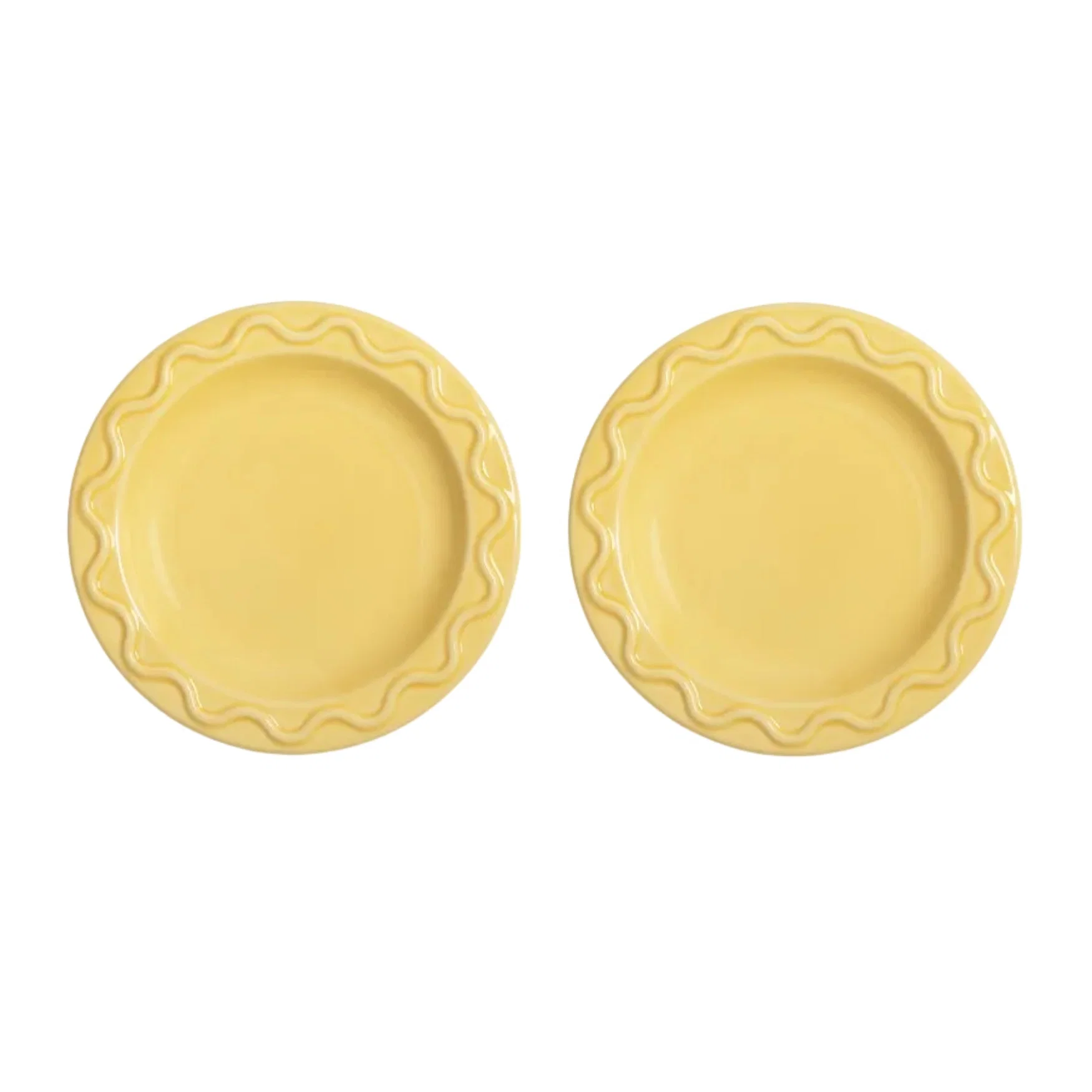 Zestaw talerzy deserowych MOCHI żółty