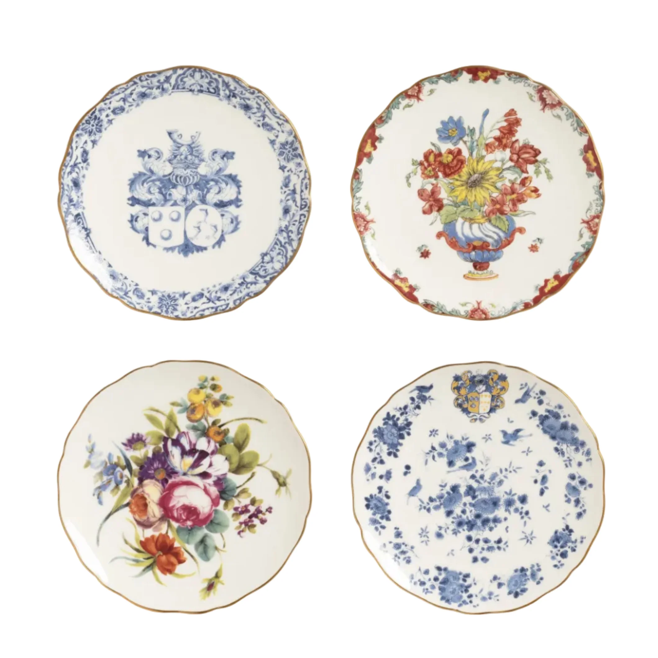 Zestaw talerzy deserowych PATINA porcelana