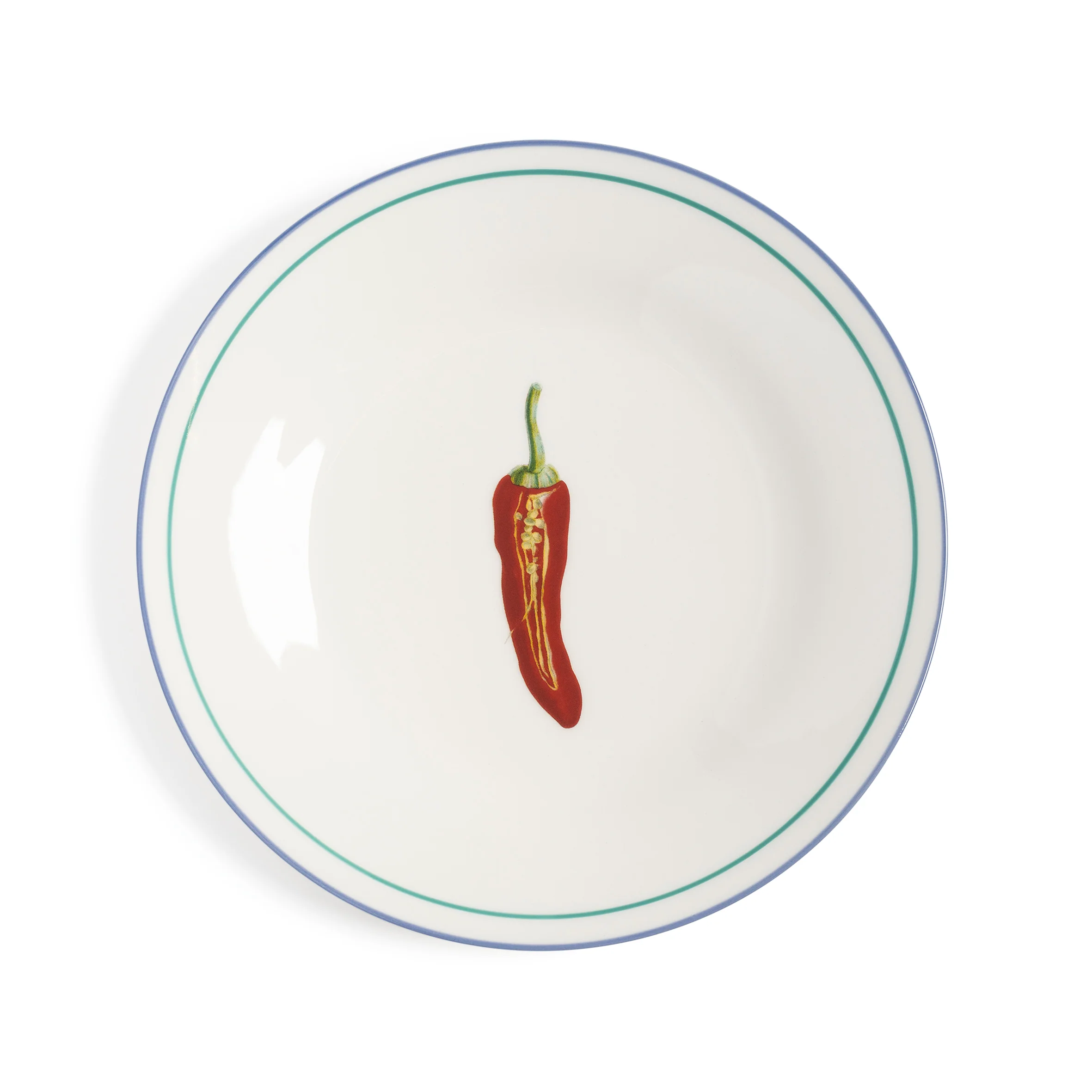 Zestaw talerzy śniadaniowych VEGETABLE biały - Image 6