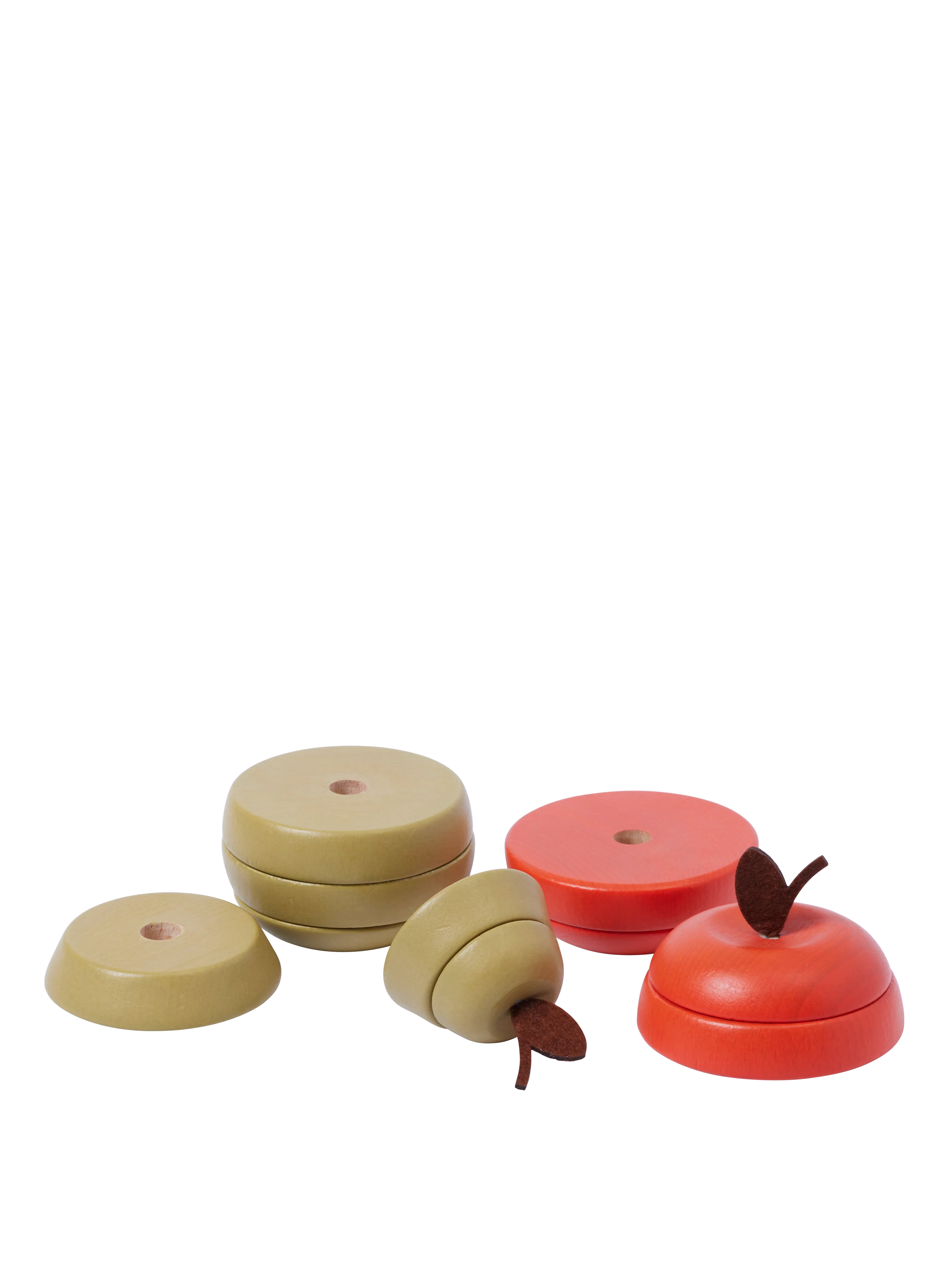 Zestaw zabawek dla dzieci STACKING APPLE AND PEAR drewno bukowe - Image 3